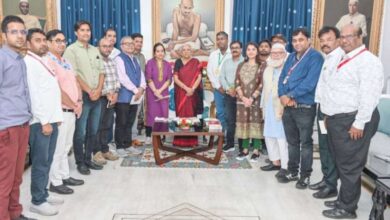एमपी के मीडिया प्रतिनिधि मंडल ने की यूपी राज्यपाल से भेंट