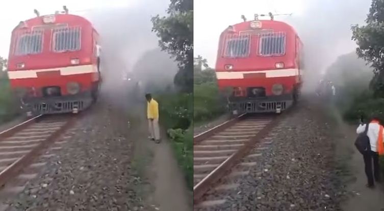 दिल्ली जा रही पैसेंजर ट्रेन में लगी आग, जान बचाने चलती ट्रेन से कूदे यात्री  