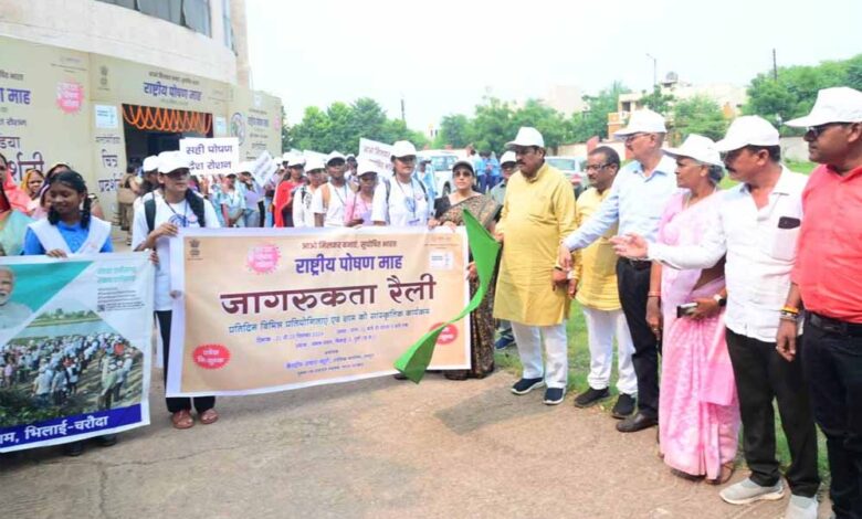 राष्ट्रीय पोषण माह 2024: पोषण जागरूकता गतिविधियों में छत्तीसगढ़ देश में तीसरे स्थान पर राष्ट्रीय पोषण माह 2024: पोषण जागरूकता गतिविधियों में छत्तीसगढ़ देश में तीसरे स्थान पर