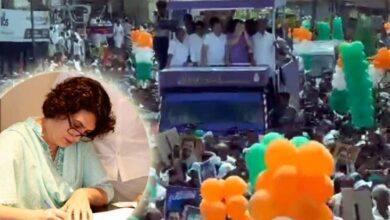 प्रियंका गांधी ने किया नामांकन दाखिल…..सोनिया, राहुल समेत अनेक नेता मौजूद रहे     