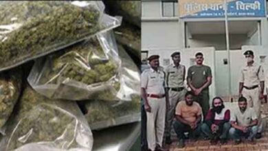 छत्तीसगढ़-कबीरधाम में पुलिस ने तीन तस्करों को किया गिरफ्तार, 28 किलो गांजा बरामद