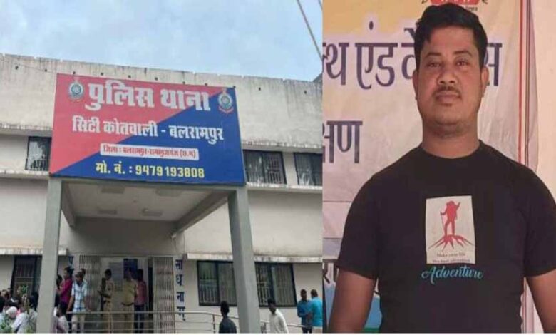 थाना के बाथरुम में मिली लाश,  परिजनों ने मचाया हंगामा