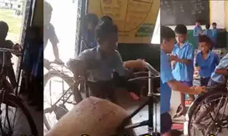 छत्तीसगढ़-बिलासपुर के स्कूल में मासूम बच्चों से उठवाया दो क्विंटल चावल, मैडम देती थीं पैसे का लालच छत्तीसगढ़-बिलासपुर के स्कूल में मासूम बच्चों से उठवाया दो क्विंटल चावल, मैडम देती थीं पैसे का लालच