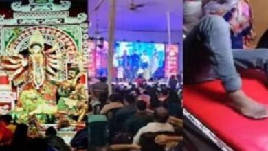 बांग्लादेश में उपद्रवियो ने दुर्गा पूजा के दौरान मूर्ति पर पेट्रोल बम फेंका 
