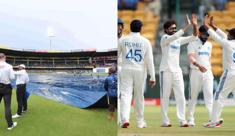 IND vs NZ: बेंगलुरू में बारिश की मेहरबानी, टीम इंडिया की जीत के आसार बढ़े IND vs NZ: बेंगलुरू में बारिश की मेहरबानी, टीम इंडिया की जीत के आसार बढ़े