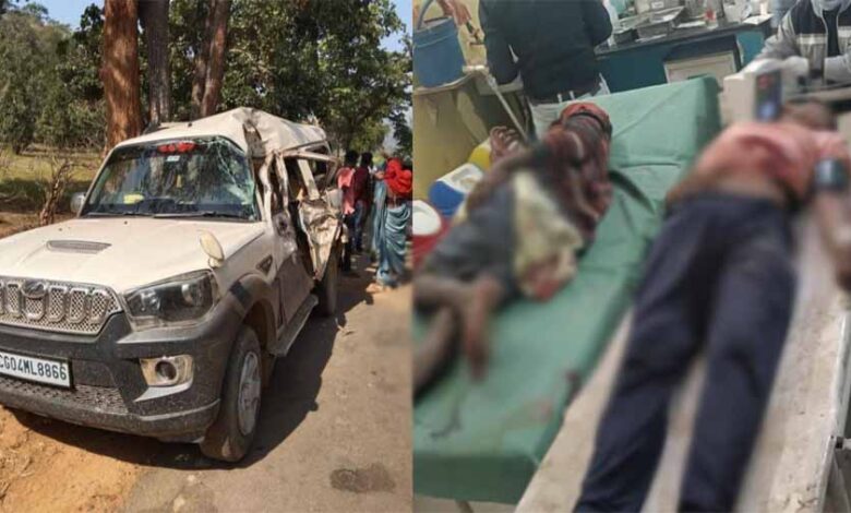कवर्धा में नेशनल हाईवे पर पेड़ से टकराई तेज रफ्तार स्कॉर्पियो, 4 युवक घायल कवर्धा में नेशनल हाईवे पर पेड़ से टकराई तेज रफ्तार स्कॉर्पियो, 4 युवक घायल