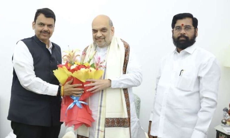 अमित शाह से मुलाकात करने देवेंद्र फडणवीस पहुंचे दिल्ली 