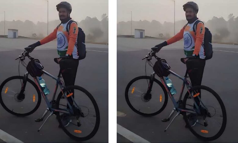 सतीश ने साइकिलिंग के दौरान दुष्प्रभाव डालने वाले चीजों के बारे में ग्रामीणों को कराया अवगत सतीश ने साइकिलिंग के दौरान दुष्प्रभाव डालने वाले चीजों के बारे में ग्रामीणों को कराया अवगत
