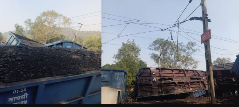 बड़ा रेल हादसा, कोयला लोड मालगाड़ी के 23 डिब्बे डिरेल, बिलासपुर-पेंड्रारोड-कटनी मार्ग पर ट्रेन सेवा ठप बड़ा रेल हादसा, कोयला लोड मालगाड़ी के 23 डिब्बे डिरेल, बिलासपुर-पेंड्रारोड-कटनी मार्ग पर ट्रेन सेवा ठप