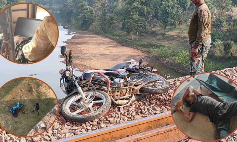छत्तीसगढ़-कांकेर में रेलवे ट्रैक पर बाइक चलाना पड़ा महंगा, ट्रेन की ठोकर से तीन लोग नदी में गिरे छत्तीसगढ़-कांकेर में रेलवे ट्रैक पर बाइक चलाना पड़ा महंगा, ट्रेन की ठोकर से तीन लोग नदी में गिरे