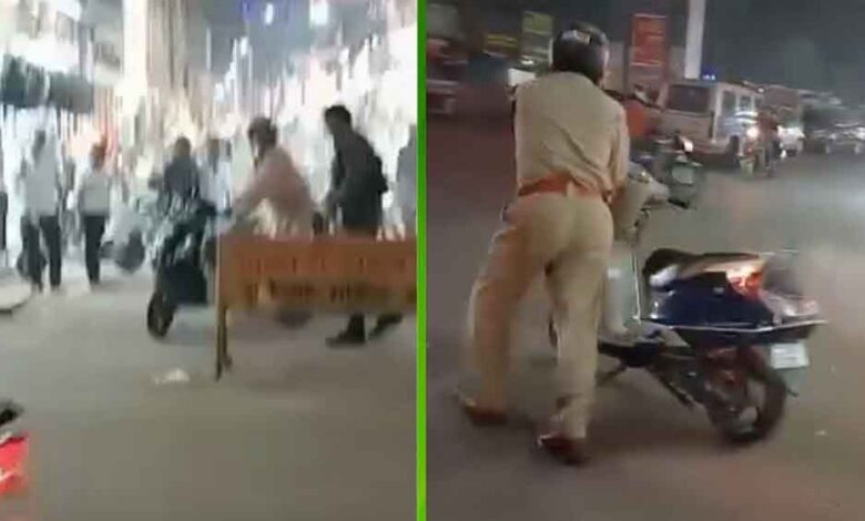 छत्तीसगढ़-दुर्ग में ट्रैफिक एएसआई ने दिखाया साहस, जलती बाइक हटाकर बचाई लोगों की जान छत्तीसगढ़-दुर्ग में ट्रैफिक एएसआई ने दिखाया साहस, जलती बाइक हटाकर बचाई लोगों की जान