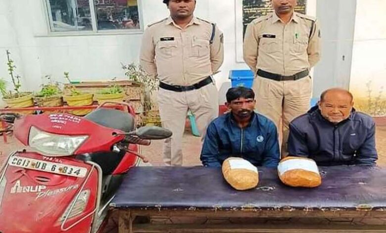 रायगढ़: पुलिस को मिली सफलता, सात किलो गांजा बरामद, तीन तस्कर भी गिरफ्तार