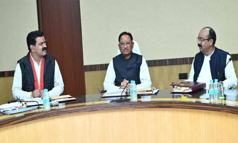 मुख्यमंत्री विष्णु देव साय की अध्यक्षता में हुई कैबिनेट बैठक, राजनीतिक प्रकरणों के 54 मामले होंगे निरस्त मुख्यमंत्री विष्णु देव साय की अध्यक्षता में हुई कैबिनेट बैठक, राजनीतिक प्रकरणों के 54 मामले होंगे निरस्त