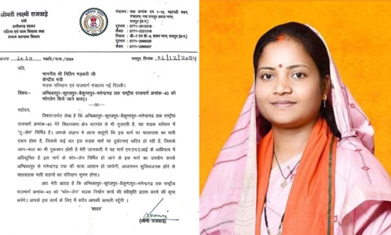 मंत्री राजवाड़े ने केंद्रीय मंत्री गडकरी को सड़क निर्माण व सुधार के लिए लिखा पत्र मंत्री राजवाड़े ने केंद्रीय मंत्री गडकरी को सड़क निर्माण व सुधार के लिए लिखा पत्र