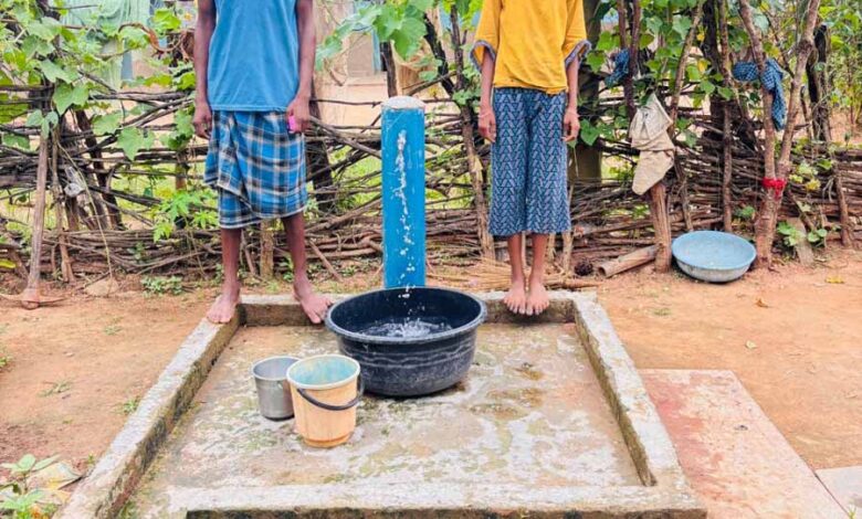 गौरेला पेण्ड्रा मरवाही : डांडजमड़ी पंचायत के सभी 90 घरों में नल से पहुंच रहा है शुद्ध पेयजल