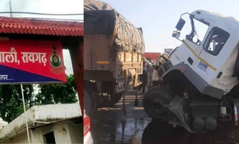छत्तीसगढ़-रायगढ़ में हाईवा चालक ने अचानक लगाए ब्रेक, पीछे से ट्रेलर की जोरदार टक्कर में एक की मौत