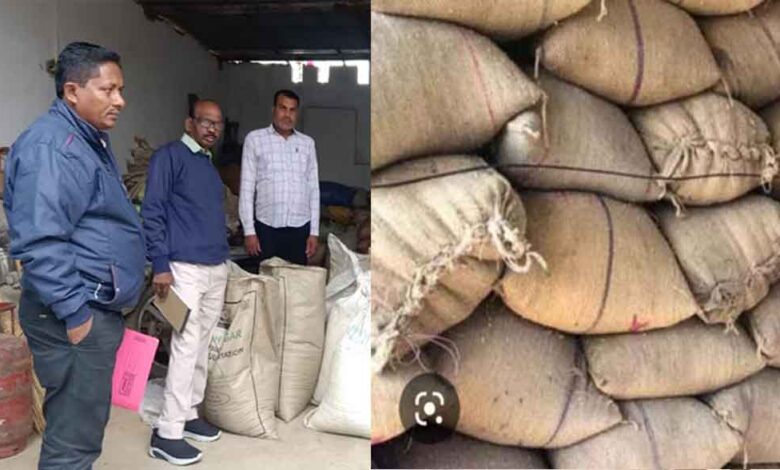 छत्तीसगढ़-सारंगढ़-बिलाईगढ़ में मंडी समिति की कार्रवाई, 2 दिनों में 80 क्विंटल अवैध धान जब्त