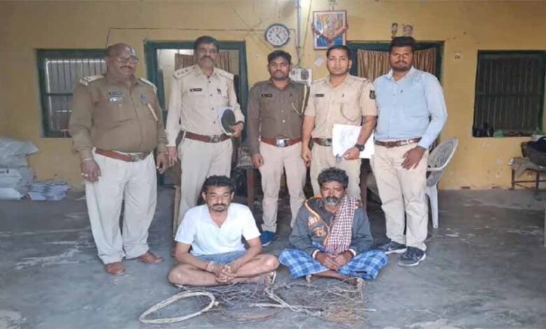 वन विभाग ने तेंदुआ का शिकार करने वाले दो आरोपियों किया गिरफ्तार वन विभाग ने तेंदुआ का शिकार करने वाले दो आरोपियों किया गिरफ्तार
