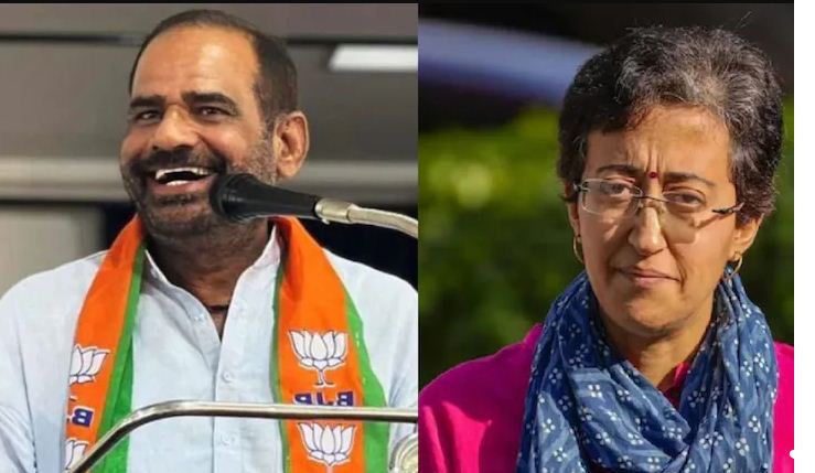 बिधूड़ी ने दिया विवादित बयान, आतिशी दिल्ली की सड़कों पर हिरनी जैसी घूम रही बिधूड़ी ने दिया विवादित बयान, आतिशी दिल्ली की सड़कों पर हिरनी जैसी घूम रही