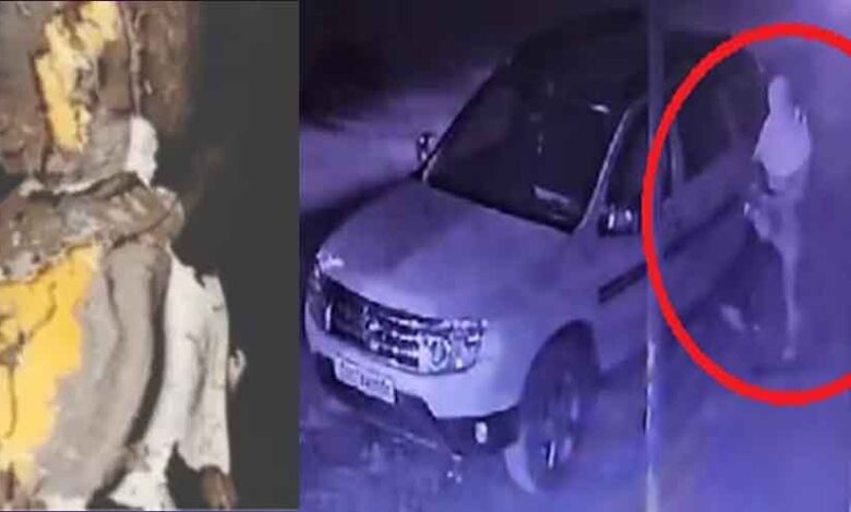 छत्तीसगढ़-दुर्ग में बिल्डर की कार में धमाका, सीसीटीवी में दिखा नकाबपोश युवक