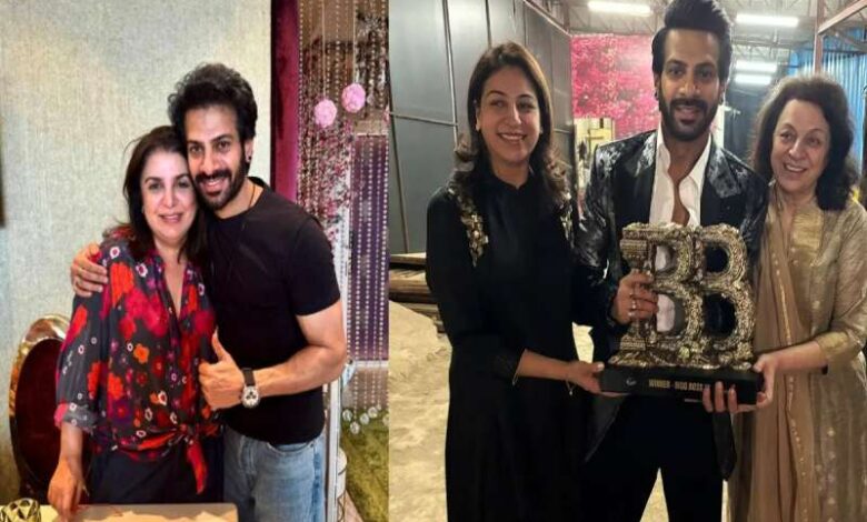 फराह खान ने बिग बॉस-18 के विनर करणवीर मेहरा के साथ किया डिनर, क्लिक करवाई तस्वीरें फराह खान ने बिग बॉस-18 के विनर करणवीर मेहरा के साथ किया डिनर, क्लिक करवाई तस्वीरें