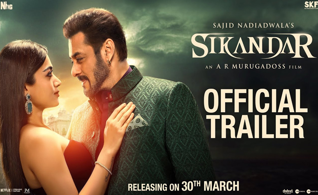 सलमान खान की फिल्म ‘सिकंदर’ का ट्रेलर रिलीज सलमान खान की फिल्म ‘सिकंदर’ का ट्रेलर रिलीज