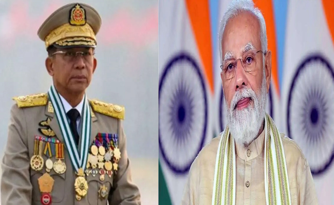 पीएम मोदी ने म्यांमार के सेना प्रमुख से की बात, बोले- कठिन समय में आपके साथ खड़ा है भारत पीएम मोदी ने म्यांमार के सेना प्रमुख से की बात, बोले- कठिन समय में आपके साथ खड़ा है भारत