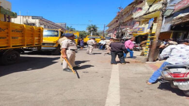 राजवाड़ा क्षेत्र में चलायी गई अतिक्रमण हटाओ मुहिम – हजारों रुपये का किया गया चालान