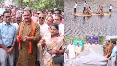 जुरासिक रॉक गार्डन का मंत्री जयसवाल ने किया उद्घाटन