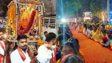 गंगा माई को चुनर चढ़ाने निकली भव्य चुनरी यात्रा