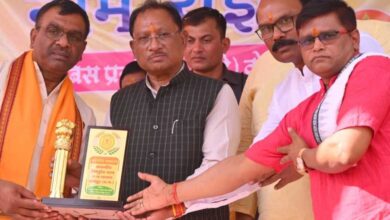 रायपुर : मुख्यमंत्री विष्णुदेव साय हरि अखंड संकीर्तन नाम यज्ञ में हुए शामिल