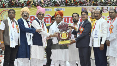 CG News- मुख्यमंत्री विष्णु देव साय छत्तीसगढ़ मनवा कुर्मी क्षत्रिय समाज के महाअधिवेशन में हुए शामिल, सामाजिक भवन हेतु इतने लाख की घोषणा की…