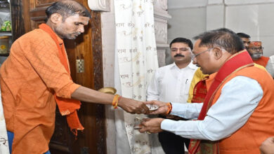 मुख्यमंत्री श्री विष्णु देव साय ने रामनवमी पर श्रीराम मंदिर में की पूजा-अर्चना