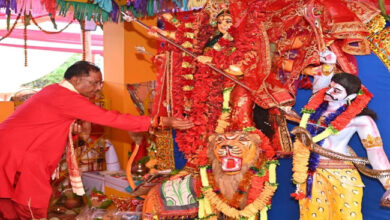 मुख्यमंत्री श्री विष्णु देव साय ने की मां दुर्गा की पूजा अर्चना