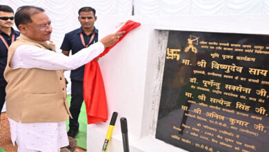 मुख्यमंत्री श्री विष्णुदेव साय ने स्वर्गीय जगदेव राम उरांव कल्याण आश्रम चिकित्सालय का भूमिपूजन किया