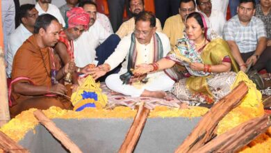 मुख्यमंत्री साय ने ग्राम दोकड़ा में भगवान जगन्नाथ मंदिर के प्राण प्रतिष्ठा कार्यक्रम में शामिल हुए