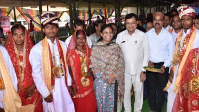 रायपुर : मुख्यमंत्री कन्या विवाह योजना के तहत 48 जोड़े परिणय सूत्र में बंधे