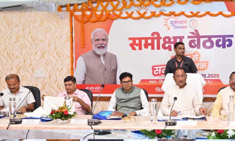 रायपुर : अच्छा प्रदर्शन करने वाले जिलों को मिलेगा पुरस्कार: मुख्यमंत्री विष्णु देव साय रायपुर : अच्छा प्रदर्शन करने वाले जिलों को मिलेगा पुरस्कार: मुख्यमंत्री विष्णु देव साय