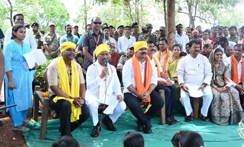मुख्यमंत्री विष्णु देव साय ने बासिंग में लगाई चौपाल