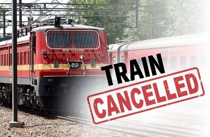 Trains Cancelled: शादी सीजन में रेलवे का झटका, यात्रियों की बढ़ी मुश्किलें,छत्तीसगढ़ से गुजरने वाली कई ट्रेनें रद्द…यात्रा से पहले देखें पूरी सूची…. Trains Cancelled: शादी सीजन में रेलवे का झटका, यात्रियों की बढ़ी मुश्किलें,छत्तीसगढ़ से गुजरने वाली कई ट्रेनें रद्द…यात्रा से पहले देखें पूरी सूची….