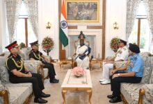 सीडीएस, तीनों सेनाओं के प्रमुखों ने राष्ट्रपति को दी ऑपरेशन सिंदूर की जानकारी