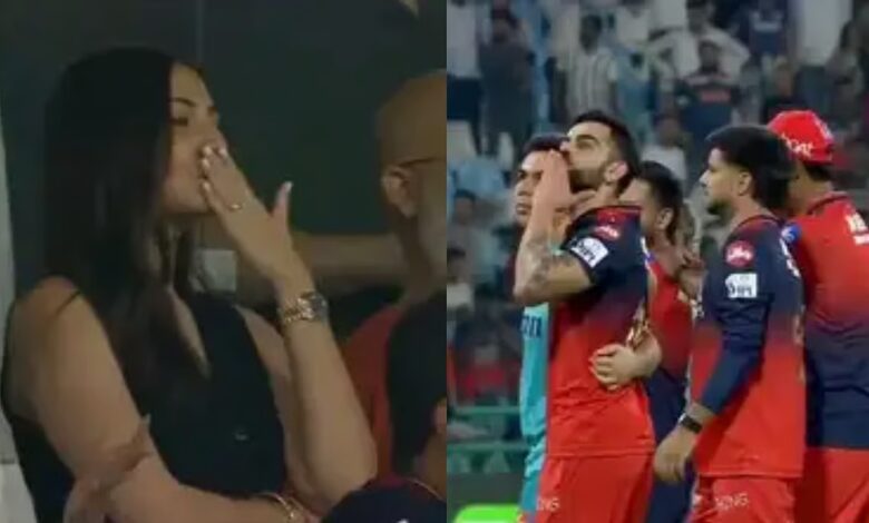 IPL: रिकॉर्ड चेज के बाद कोहली—अनुष्का का फ्लाइंग किस चर्चा में IPL: रिकॉर्ड चेज के बाद कोहली—अनुष्का का फ्लाइंग किस चर्चा में