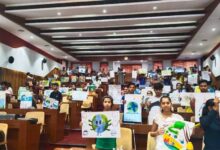 पर्यावरण मंडल ने किया पोस्टर प्रतियोगिता का आयोजन, 450 बच्चों ने लिया भाग