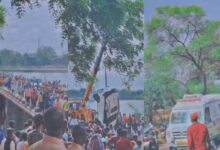 सड़क हादसा : तेज रफ्तार कार नदी में गिरी, बैंक कर्मचारी की मौत