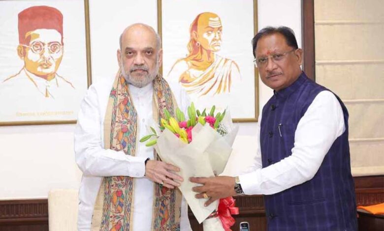 छत्तीसगढ़ के मुख्यमंत्री विष्णुदेव साय ने केंद्रीय गृहमंत्री से की मुलाकात छत्तीसगढ़ के मुख्यमंत्री विष्णुदेव साय ने केंद्रीय गृहमंत्री से की मुलाकात