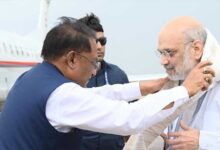 केंद्रीय गृह मंत्री श्री अमित शाह के छत्तीसगढ़ आगमन पर मुख्यमंत्री श्री विष्णुदेव साय ने स्वामी विवेकानंद एयरपोर्ट पर किया स्वागत