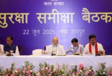 केन्द्रीय गृह मंत्री शाह ने रायपुर में नक्सलवाद पर CG , AP , MP अन्य के DGP/ADGP  के साथ समीक्षा की बैठक