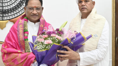 CG NEWS- मुख्यमंत्री विष्णु देव साय से रावतपुरा सरकार जी की सौजन्य भेंट, स्मृति चिन्ह भेंट कर किया आत्मीय स्वागत….