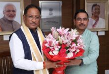 CG NEWS: मुख्यमंत्री विष्णुदेव साय ने केंद्रीय मंत्री प्रल्हाद जोशी से की सौजन्य भेंट…