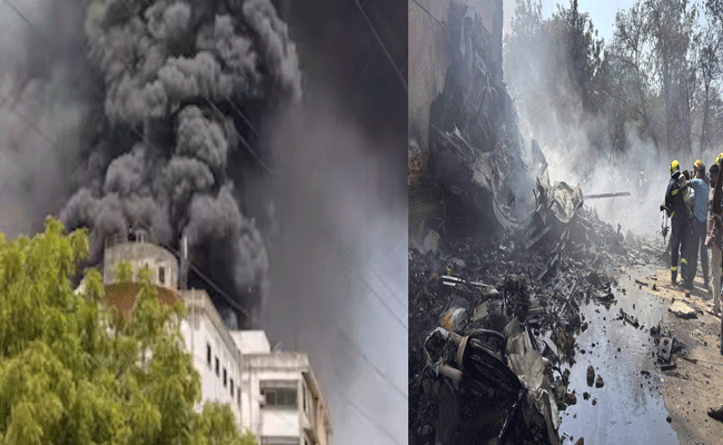 अहमदाबाद में एयर इंडिया का पैसेंजर विमान क्रैश, 242 यात्री थे सवार अहमदाबाद में एयर इंडिया का पैसेंजर विमान क्रैश, 242 यात्री थे सवार